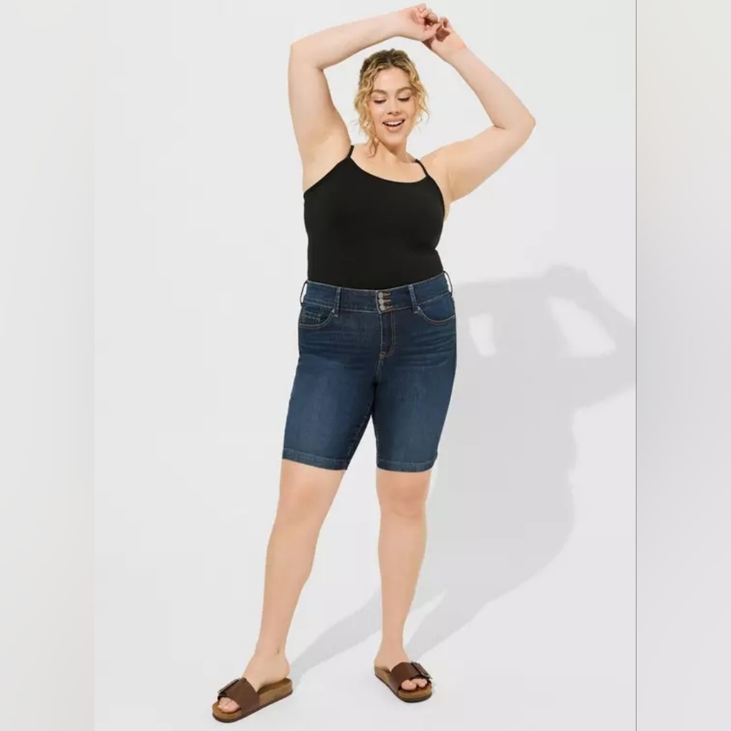 Torrid 22w Jegging Bermuda Super Soft High Rise Shorts New $56 Ws93